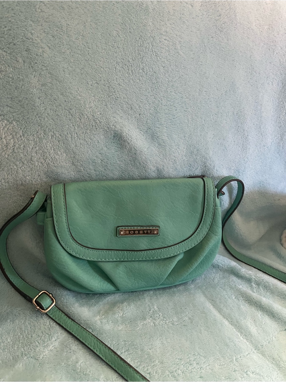 Rosetti Mint Green Crossbody with Branded Plaque